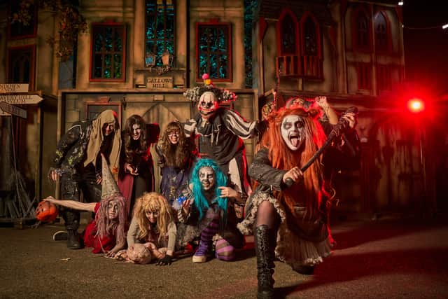 Molly Mayhem with the residents of Halloween Town (The Nightmare Realm/PA Real Life)