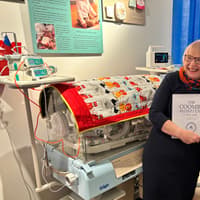Two Donegal women at celebration of a remarkable hospital
