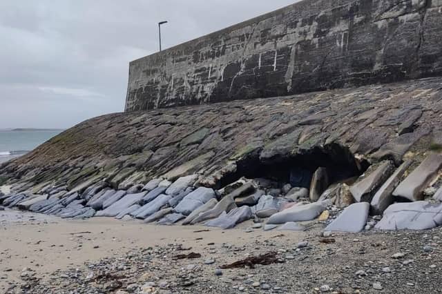 The damage to Lecanvey Pier was highlighted by Cllr Chris Maxwell