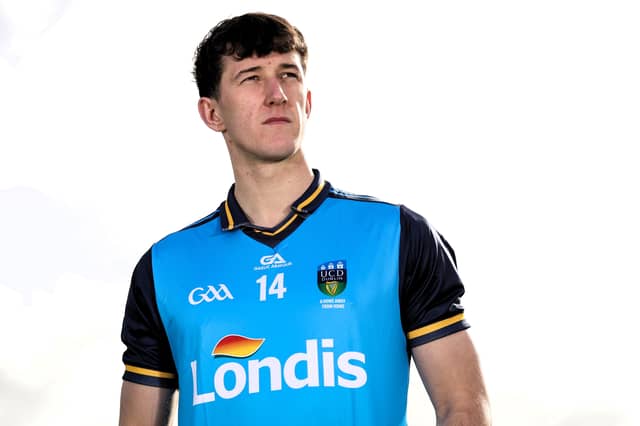 Leitrim's Barry McNulty at the launch of Londis' partnership with UCD GAA on Thursday October 29 Picture: INPHO