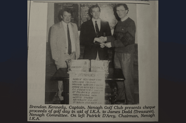Photo from the Irish Kidney Association's SUPPORT magazine March-May 1989