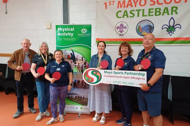 Mayo Sports Partnership's Bat N'Chat 6-week pilot, where people living with Parkinson's to tried social table tennis