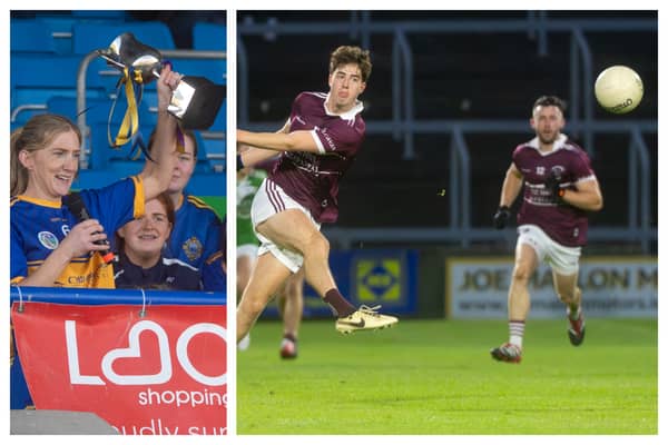 Clough/Ballacolla and Kilcavan in Leinster Club Championship action