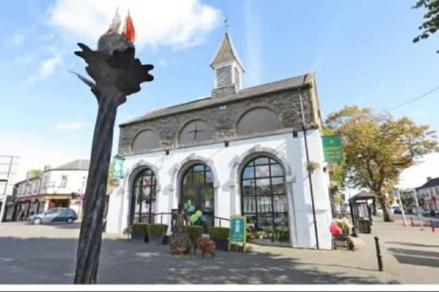 A section of Market Square in Kildare Town