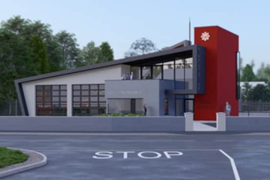 Artist's image of the new Stradbally fire station.