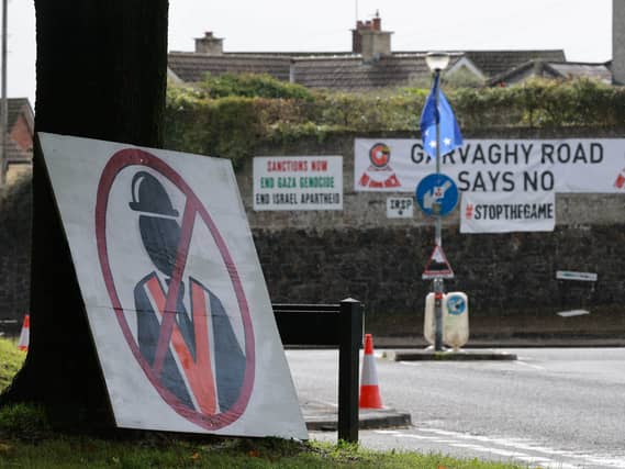 Posters at the Garvaghy Road in Portadown,
