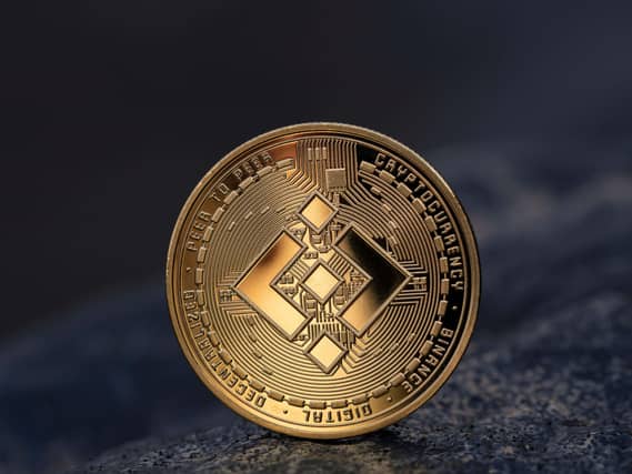 Binance BNB cryptocurrency physical coin