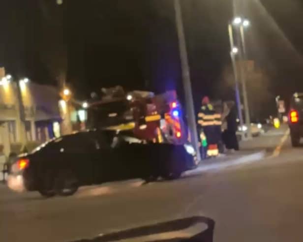 Emergency services at the scene of the Galway pub
