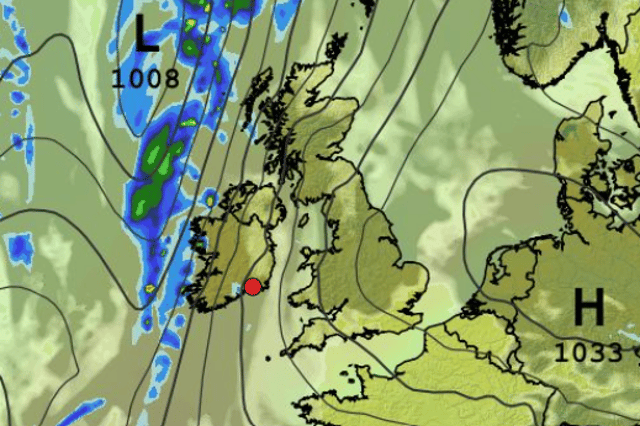 The current weather outlook for Ireland