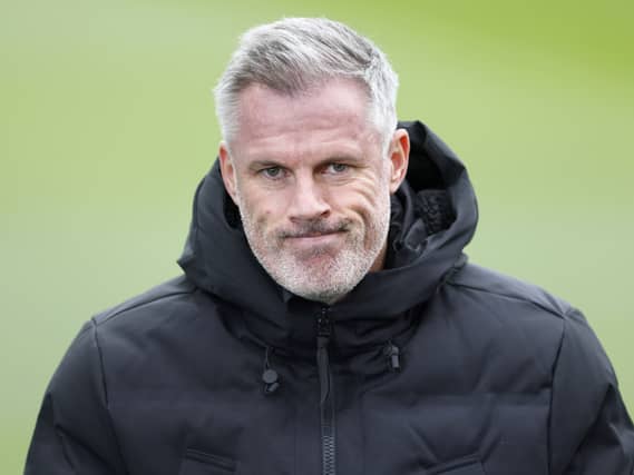 Jamie Carragher in action