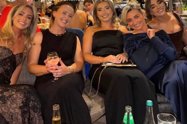Partners of the Limerick hurlers enjoying the special occasion