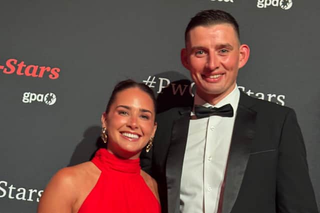 Hurler of the Year Gearóid Hegarty with his wife Niamh McCarthy