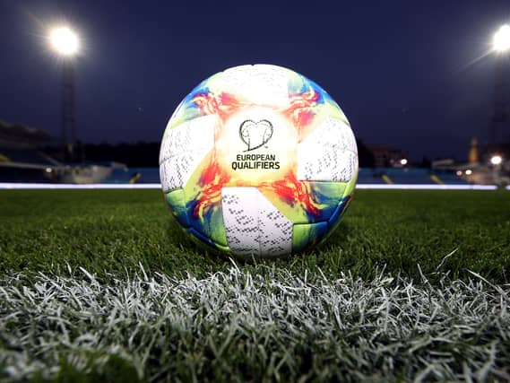 Close up of a football