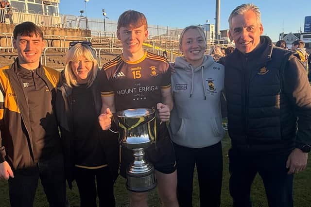 The O'Donnell family - David, Anne, Conor, Ciara and Ciaran following this year's Donegal SFC final