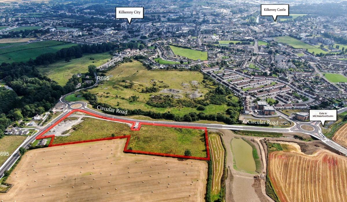 Kilkenny city development lands for sale with permission for 130 homes
