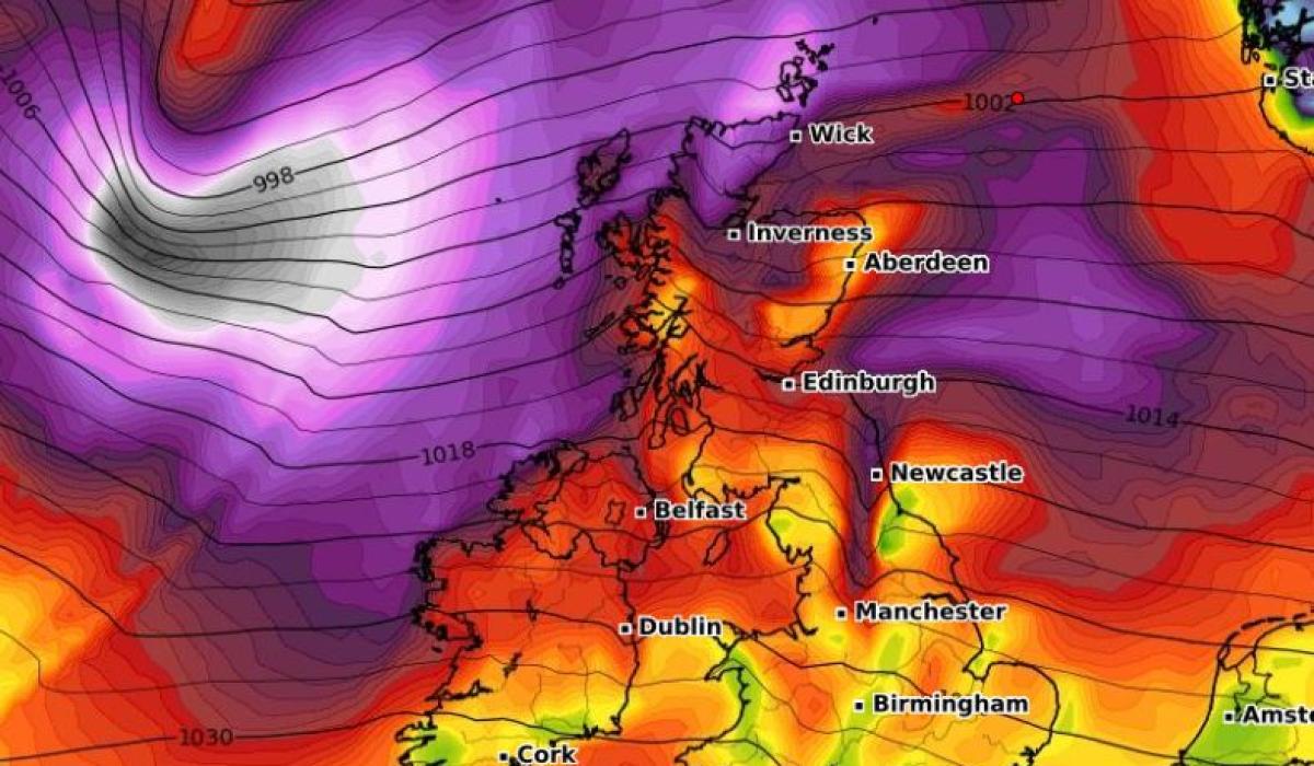 WEATHER IRELAND Wet and windy weather on the way for the weekend