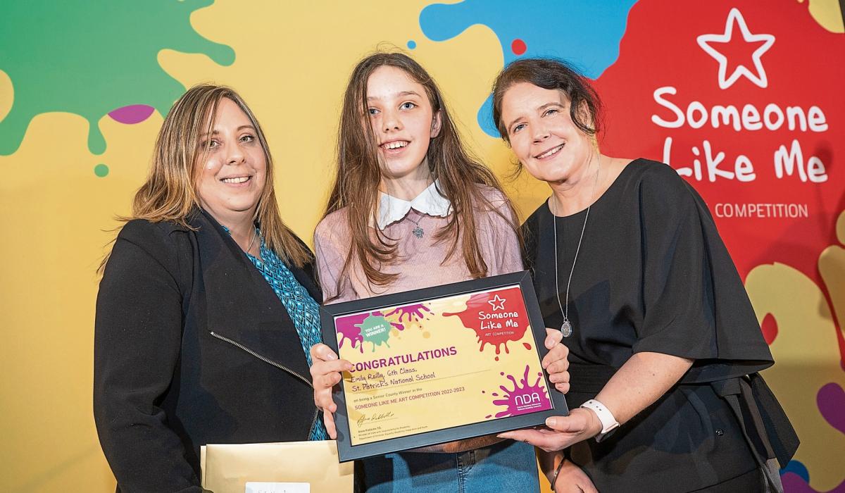 Success for two Longford pupils in ‘Someone Like Me’ art competition