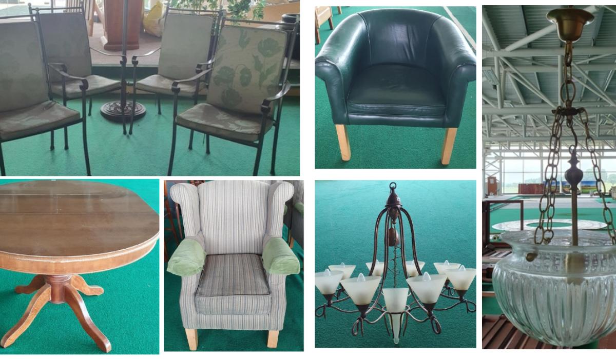 IN PICTURES Furniture, fittings and other items from luxury golf resort in the Midlands now up