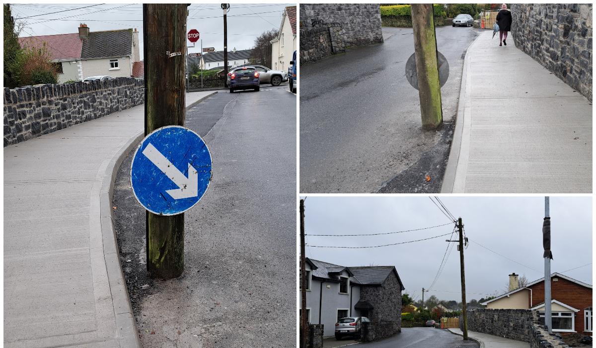 In Pictures Laois light poles in strange places on busy Portlaoise