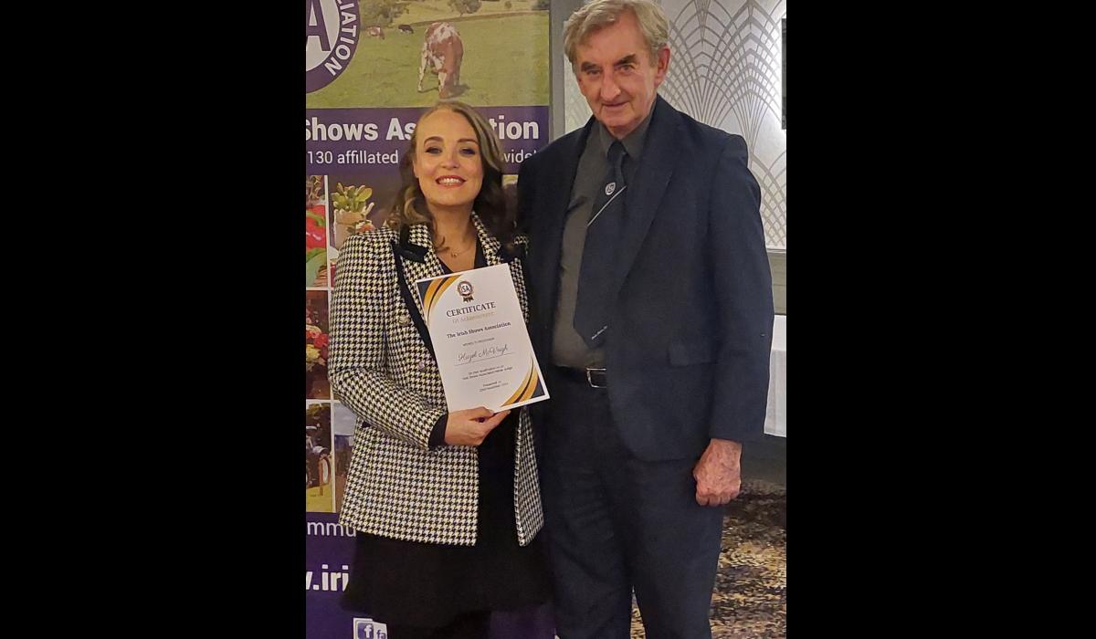 Longford #39 s Hazel McVeigh presented with Equine Judge certification