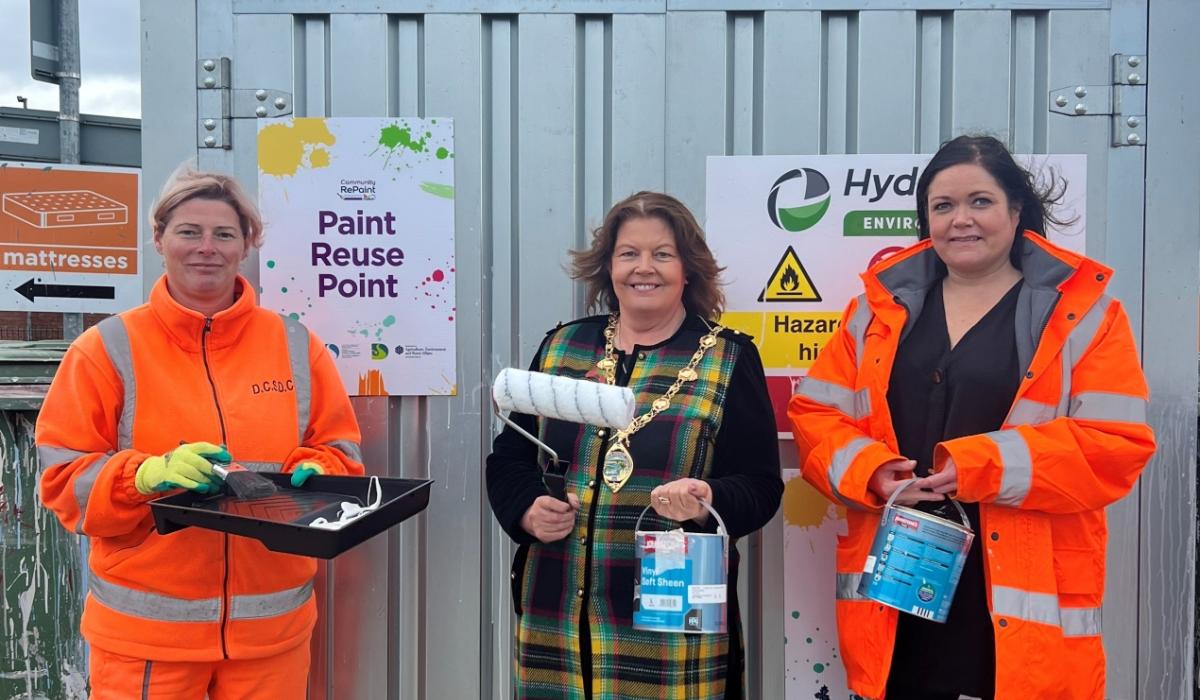 Colourful new paint recycling scheme at Derry recycling centres