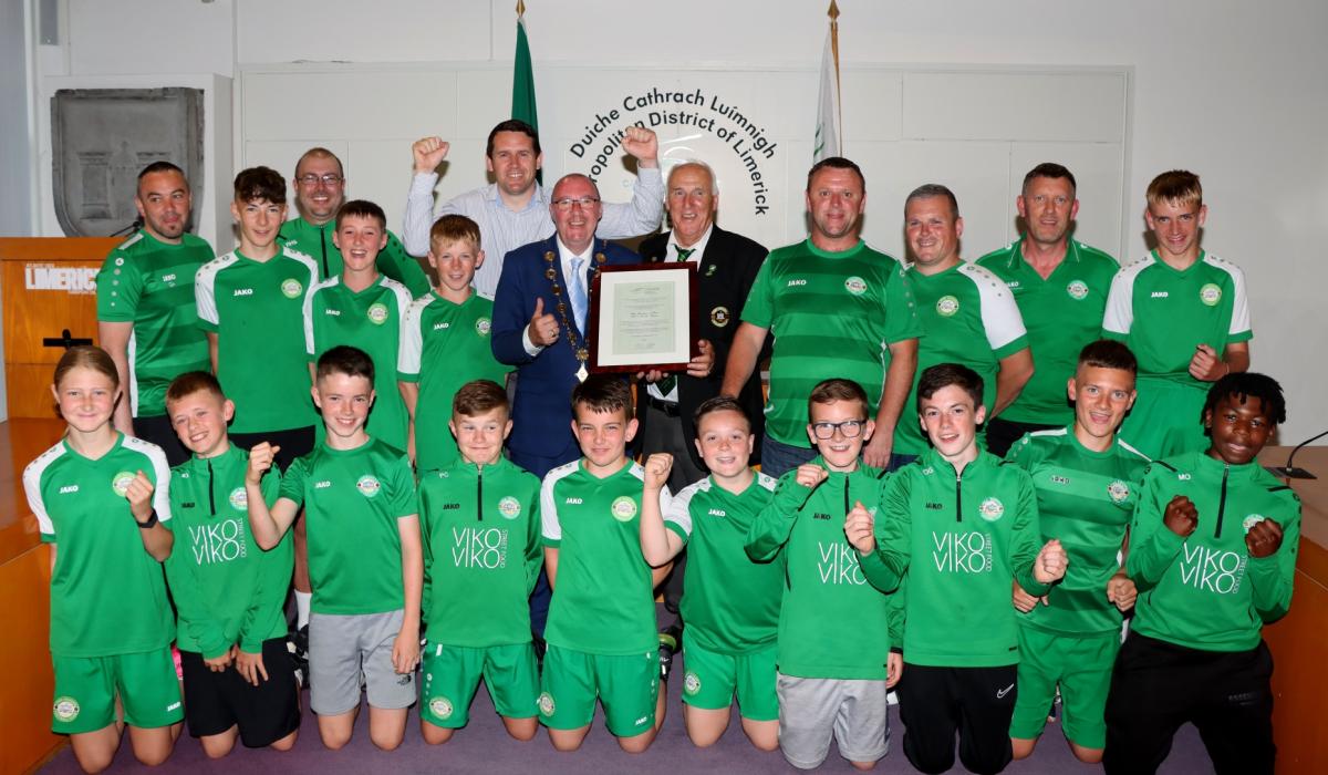 In Pictures: Young Limerick soccer stars receive top civic honour ...