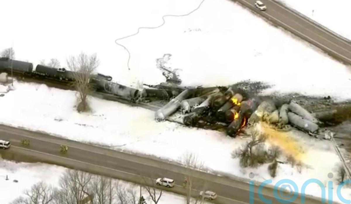 Residents evacuated after train carrying ethanol and corn syrup derails