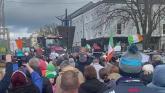 "We are going nowhere":  Fuel protester addresses crowd in Dundalk 