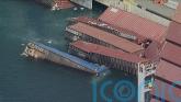 More than 60 containers fall off ship in Californian port
