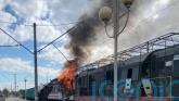 One dead and dozens injured as Russian drones hit Ukrainian railway station