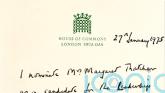 Margaret Thatcher’s 1975 Tory leadership nomination paper found in forgotten box