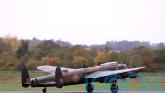 UK’s last flying Lancaster bomber touches down for maintenance work