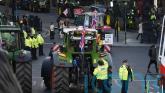 Several arrests after farmers bring tractors to capital for Budget protest