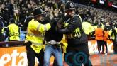 Two away fans arrested after broken seats thrown during Villa Park disorder