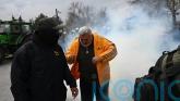 Greek police fire tear gas at farmers in airport road protest