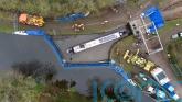 First of three stranded narrow boats refloated after Shropshire canal breach