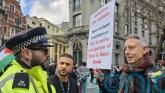 Peter Tatchell arrested at London Palestine march over &lsquo;intifada&rsquo; placard