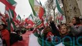 Demonstrators march through London in protest against Iranian regime
