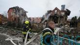 Russian missile and drone barrage hits Kyiv suburbs