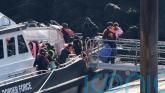 Migrants arrive after crossing Channel for first time in two weeks