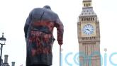Man to face court on Monday after Churchill statue defaced with graffiti