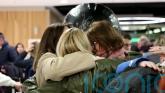 Relieved family reunions at Dublin Airport as chartered flight lands