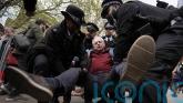Police remove protesters during mass demonstration against Palestine Action ban