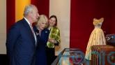 Charles sees late Queen&rsquo;s quirky outfits at Buckingham Palace exhibition