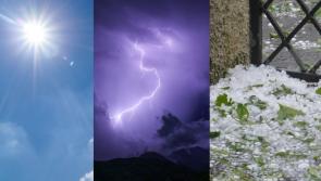 Hail, thunder and lightning possible in Kilkenny today 