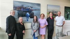 Bishop McGuckian visits Palestinian paintings exhibition