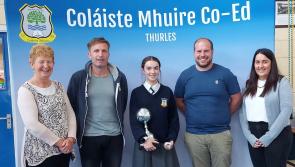 Coláiste Mhuire congratulate first-year student on a world championship win