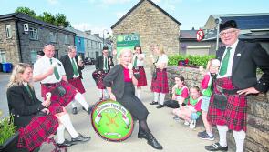 Eleanor Shanley and Kiltubrid Pipe Band come together