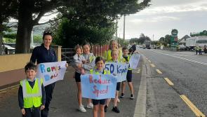 Bellurgan community turn out to protest against traffic speeds