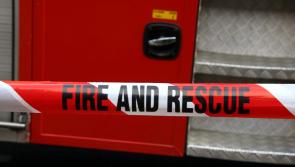 Emergency services attending fire at derelict house in Limerick 